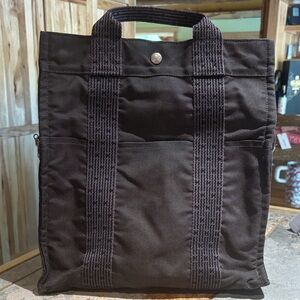 HERMES Toile Herline backpack